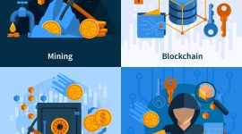 Ilustrasi concept BlockChain dan CryptoCurrency,Image by macrovector_official on Freepik