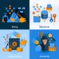 Ilustrasi concept BlockChain dan CryptoCurrency,Image by macrovector_official on Freepik