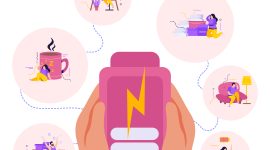 Ilustrasi Recharge Energi Biar Semangat Berkarya Sepanjang Hari,Image by macrovector on Freepik