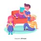 Ilustrasi Membaca Buku bersama Menyenangkan dan Anti Bosan, Image by freepik