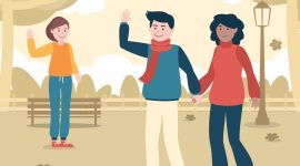 Ilustrasi Orang tua mengijinkan Anaknya Pergi sendiri, Image by freepik