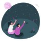 Ilustrasi Lirik Lagu Kamu Nggak Sendirian, Image by storyset on Freepik