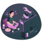 Ilustrasi anak-anak Gamer terkena dampak negatifnya, Image by storyset on Freepik