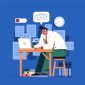 Ilustrasi Generasi Z yang Mengalami Burnout, Image by pikisuperstar on Freepik