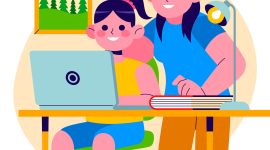 Ilustrasi Orang tua dan Anak sedang Membangun Koneksi Emosional, Image by freepik