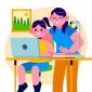 Ilustrasi Orang tua dan Anak sedang Membangun Koneksi Emosional, Image by freepik