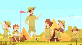 Ilustrasi Peran Orang Tua Mendukung Anak dalam Kegiatan Pramuka,
Image by macrovector on Freepik