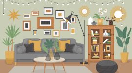 Ilustrasi Dekorasi Rumah saat Lebaran yang Lebih Hangat dan Nyaman,
Image by macrovector on Freepik