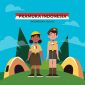 Ilustrasi Peserta Pramuka,
Image by freepik