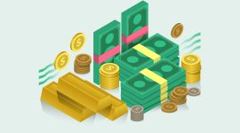 Ilustrasi Uang dan Emas,
Image by pikisuperstar on Freepik