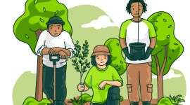 Ilustrasi Komunitas Program Kampung Lingkungan (Proklim),
Image by freepik