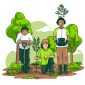 Ilustrasi Komunitas Program Kampung Lingkungan (Proklim),
Image by freepik