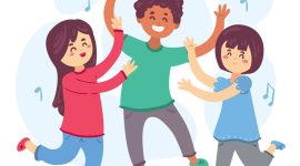 Ilustrasi Tiga Remaja Bernyanyi Bahagia,
Image by freepik