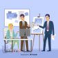 Ilustrasi Profesi Business Development dalam meeting sehari-hari bersama tim,
Image by freepik