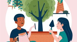 Ilustrasi Kegiatan Merdeka Belajar, Belajar sesuai Minta di Ruang Terbuka, 
Image by freepik