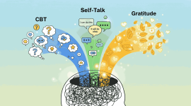 Teknik Psikologis Mengatasi Overthinking, CBT, Self-Talk & Gratitude
