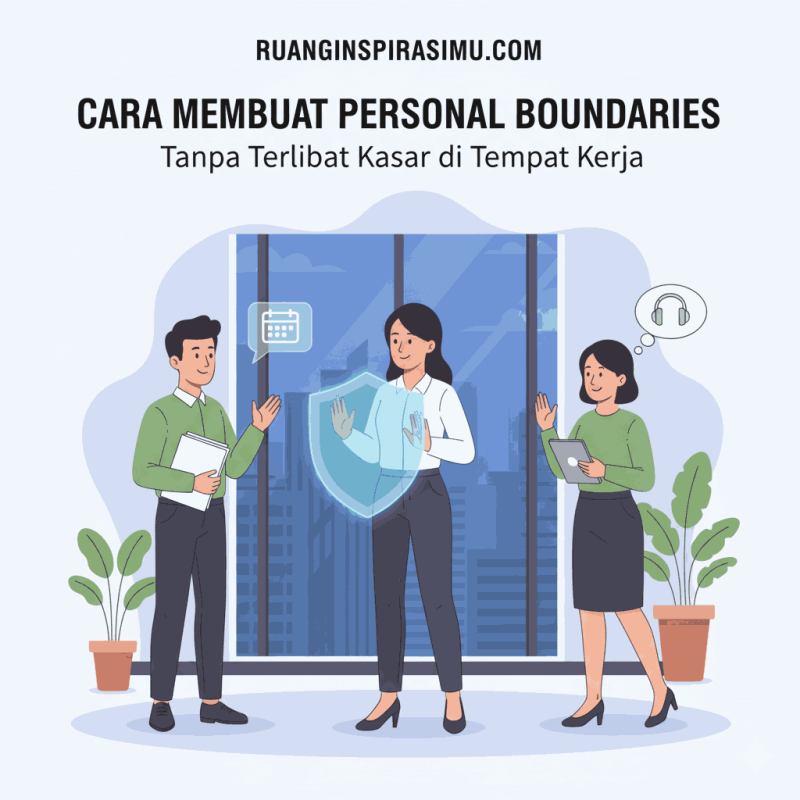 Ilustrasi Membuat Personal Boundaries di Lingkungan Kerja
