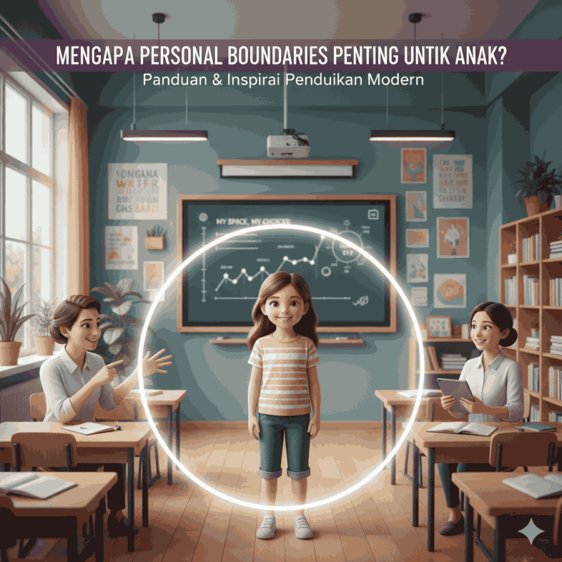 Ilustrasi Mengapa Personal Boundaries Penting untuk Anak? Panduan dan Inspirasi Pendidikan Modern