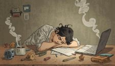 ilustrasi Tanda Tanda Patental Burnout