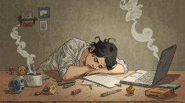 ilustrasi Tanda Tanda Patental Burnout